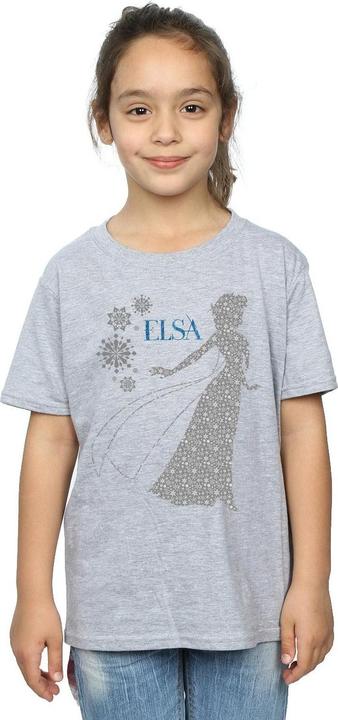 Immagine prodotto Disney Frozen Elsa Christmas Silhouette Maglietta Ragazze (152, 158)