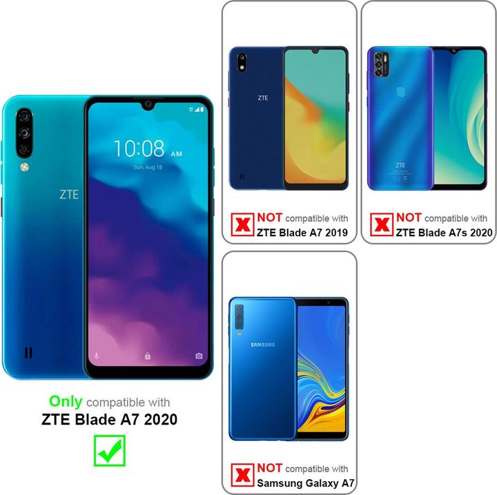 Produktbild Cadorabo Book Invisible Magnet Cover (ZTE Blade A7s 2020)