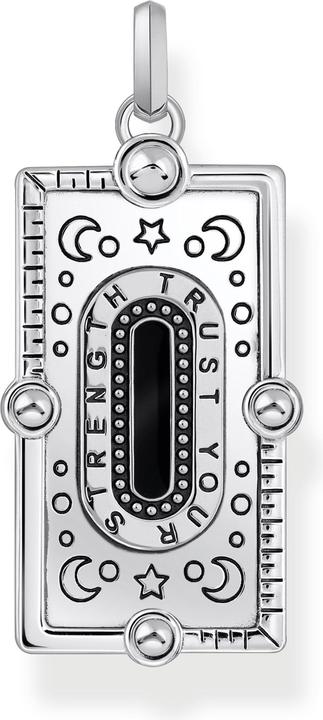 Produktbild Thomas Sabo Kettenanhänger Schlange mit schwarzer Kaltemaille und bunten Steinen Silber (Emaille, Emaille/Silber, 925er Silber)