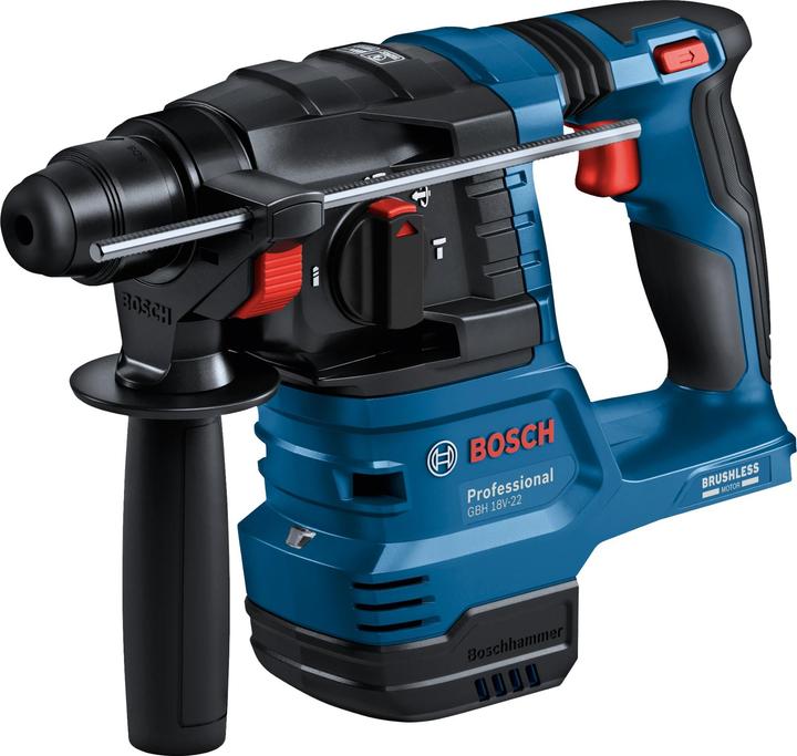 Bosch Professional Akku-Bohrhammer mit SDS plus GBH 18V-22, L-BOXX, ohne Akkupack (Akkubetrieb)