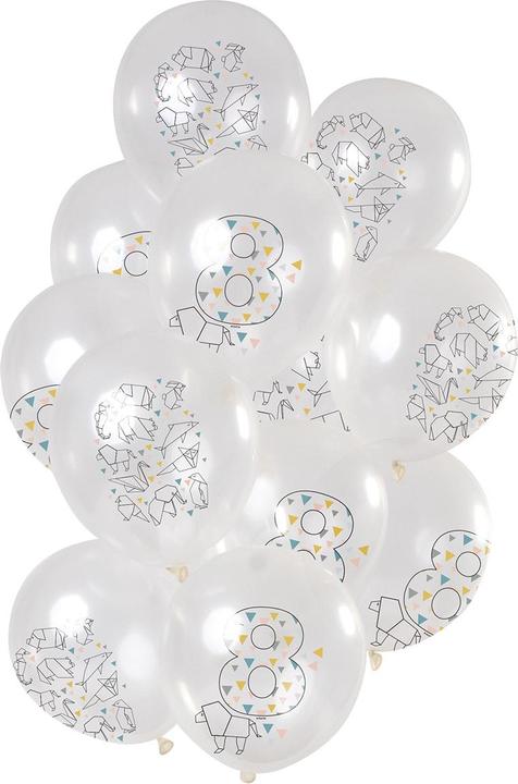 Image du produit Folat Ballons Origami 8 ans 30cm - 12 pièces