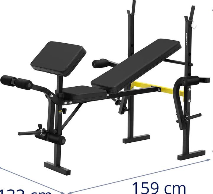 Actual product image Gymrex Multifunctional Weight Bench - supports up to 100 kg - adjustable
