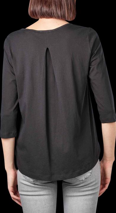 Produktbild Marc O'Polo Round Neck T-Shirt 3/4 Sleeve Black (XS)