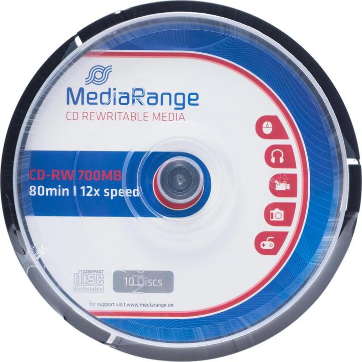 MediaRange CD-RW 12x 700MB/80Min, 10 sp. (10 x)
