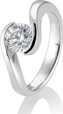Produktbild Breuning Ring Schwung 0,80-1,50 ct. (53, 750/18 K Gold)