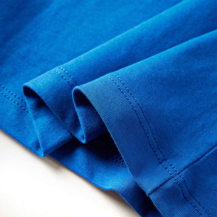 Image du produit VidaXL T-shirt manches longues enfant bleu cobalt 116,Matière : 100 (116)