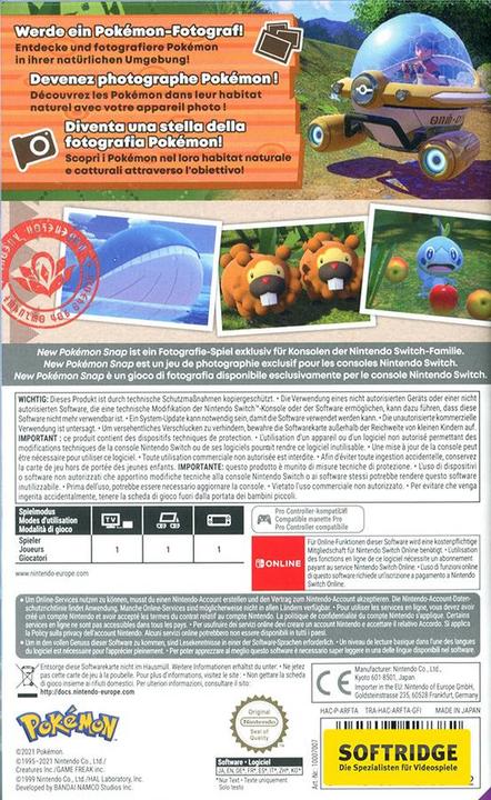 Immagine prodotto Nintendo New Pokémon Snap (Switch Lite, Switch OLED, Switch, Multilingue)
