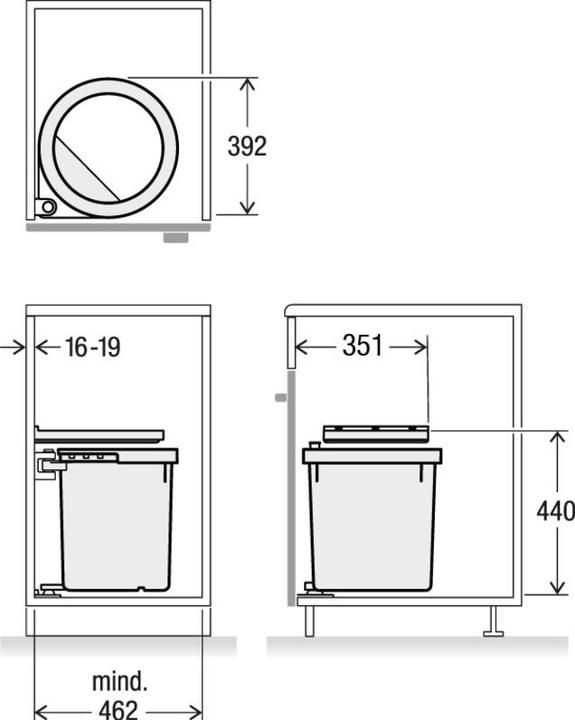 Image du produit Müllex D-LINE D50 (35 l)