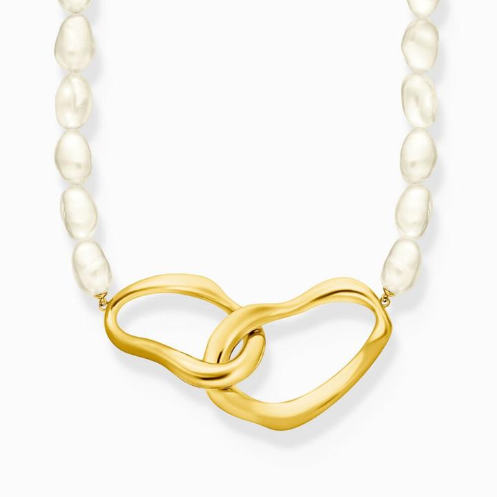 Produktbild Thomas Sabo Perlenkette Natural Beauty vergoldet (Süsswasserzuchtperle, Sterling Silber 925)