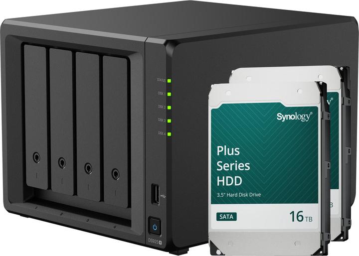 Produktbild Synology DS925+ (2 x 16 TB, Synology HAT 33xx)