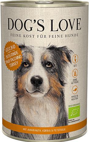 Image du produit Dog's love BIO Dinde, amarante, potiron & persil (Adulte, 6 pcs, 239 g)