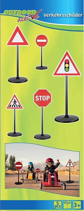 Image du produit Outdoor Active Panneaux de signalisation, 5 pièces, hauteur 65 cm