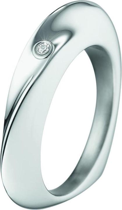 Actual product image Xen Ring heart-shaped polished with diamond 0,02 ct. (50)