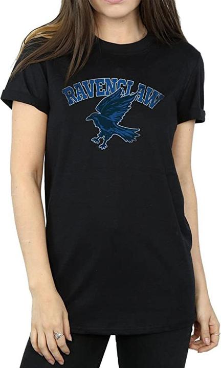 Image du produit T-shirt boyfriend en coton à emblème Ravenclaw pour dames et demoiselles (S)