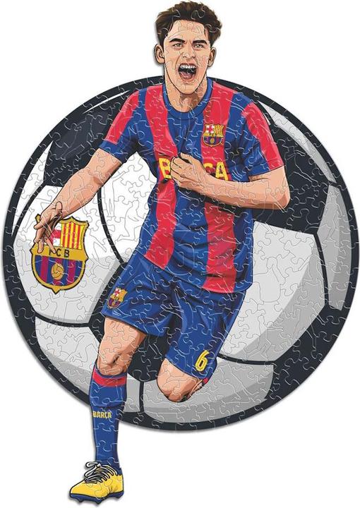 Immagine prodotto Iconic FC Barcelona - Gavi - Puzzle in Legno Taglia S (150 Pezzi) (150 pezzi)