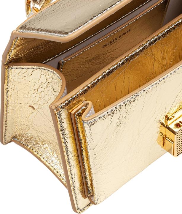 Produktbild Golden Goose venezia small handbag in gold color leather