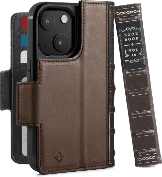 Actual product image TwelveSouth BookBook iPhone 13 mini Brn (Apple iPhone 13 mini)