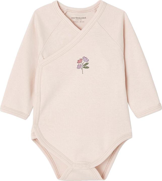 Vertbaudet Bio-Kollektion: 3er-Pack Baby Langarmbodys, Blumen