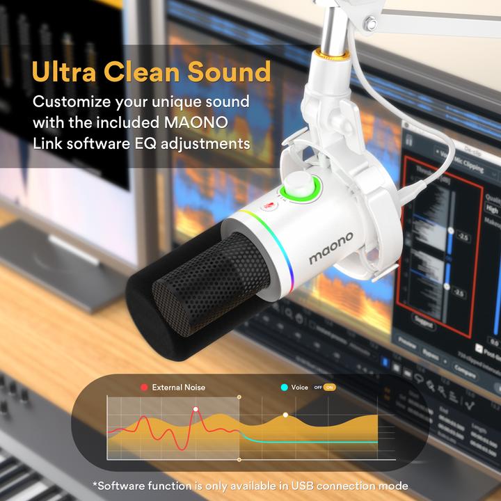 Actual product image Maono PD200XS USB/XLR microphone