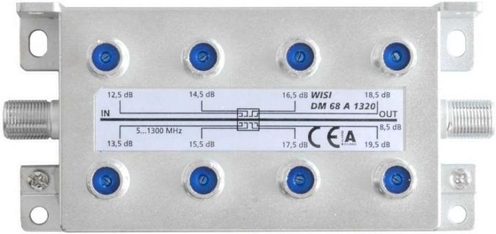 WISI Branch DM 68 A 1320 8-fold 12.5...15.5dB (19.50 dB, Manifolds and Branchers)