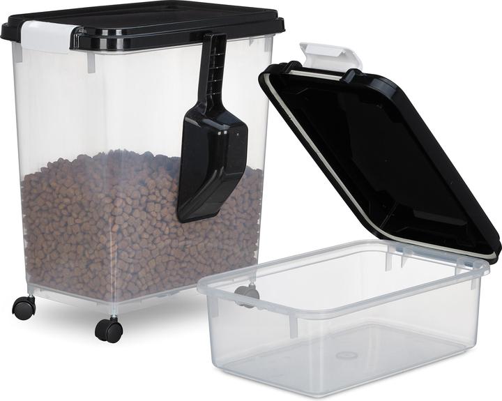 Image du produit Relaxdays 2x boîte de rangement pour aliments pour chiens