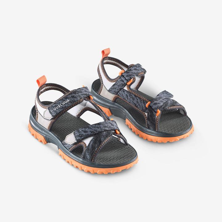 Actual product image Quechua Sandalen Kinder Wandern - NH500 grau/schwarz (35)