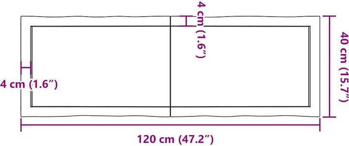 Actual product image VidaXL Nili (120 x 40 x 6 cm)