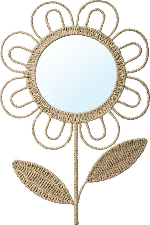 Vertbaudet Miroir mural XL pour chambre d'enfant en forme de fleur, papier (50 x 70 cm)