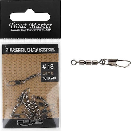 Produktbild Spro Trout Master Dreifachwirbel mit Karabiner