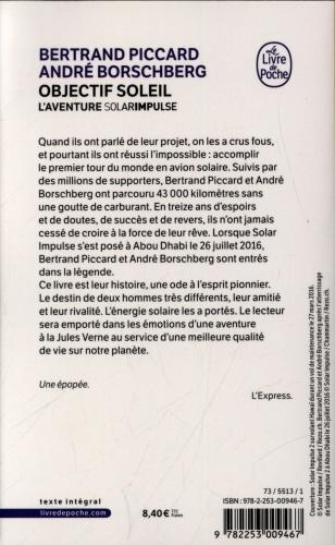 Immagine prodotto Objectif Soleil : l'aventure Solar Impulse (Francese, Bertrand Piccard, André Borschberg, 2018)