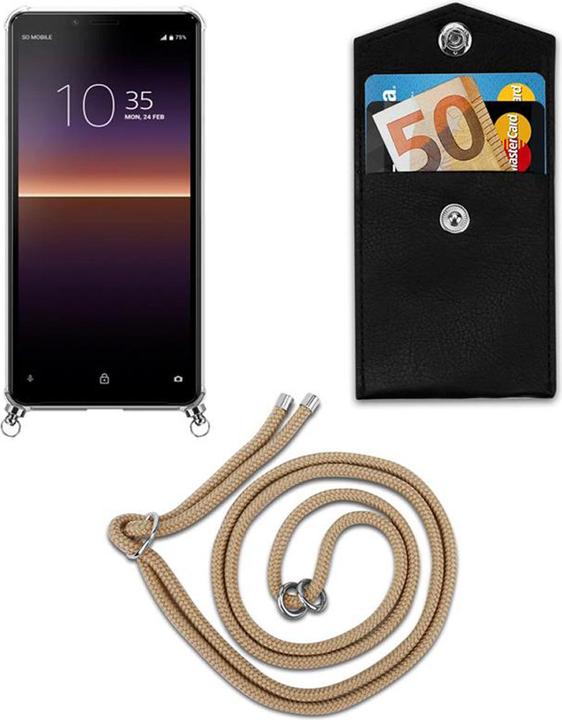 Produktbild Cadorabo TPU Handy Kette SILBER Cover