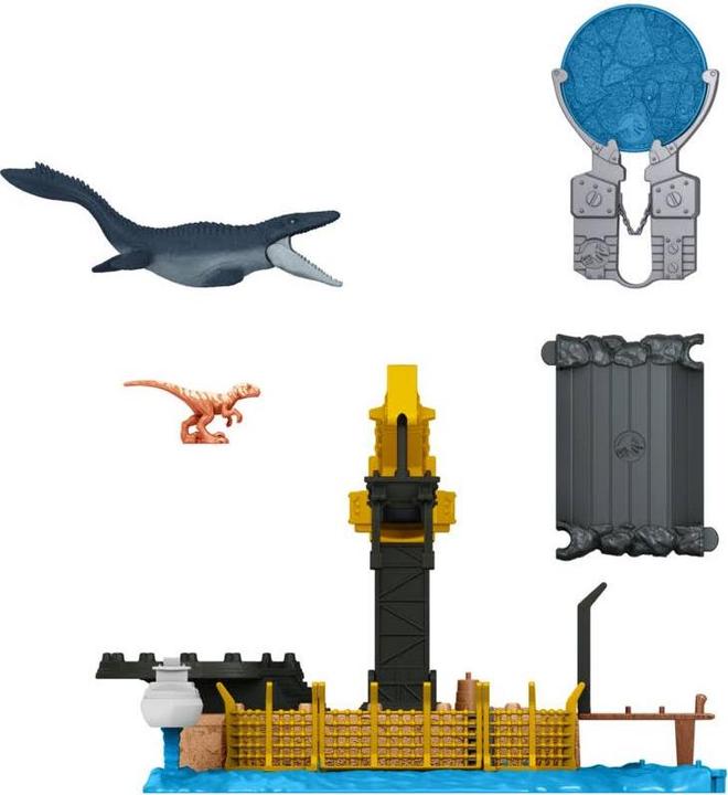 Produktbild Jurassic World Minis Spielset Mosasaurus Mayhem