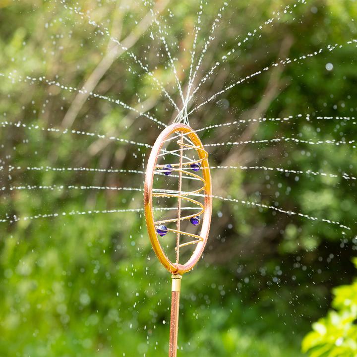 Image du produit Relaxdays Jeu d’eau de jardin, cuivré-vert (Arroseur circulaire)
