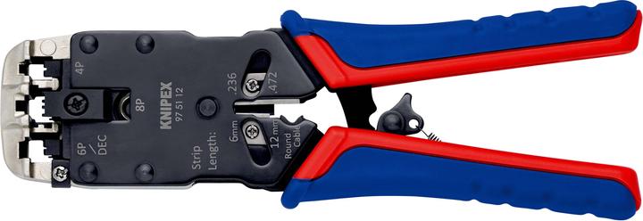 Actual product image Knipex Crimping Pliers for Western plugs (200 mm)