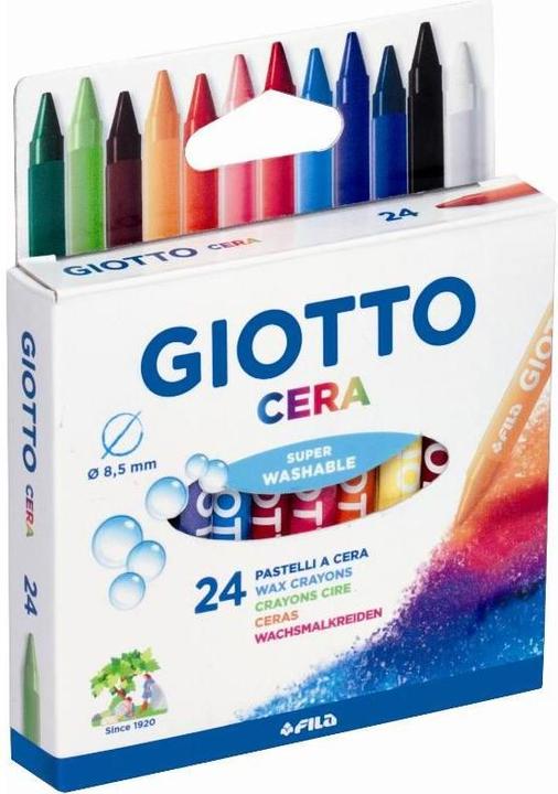 Actual product image Giotto Wax crayons Multicoloured, 24 pieces (Multicoloured, 24 x)