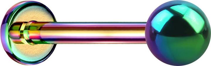 Produktbild Star Piercing Micro Threadless Labret farbig mit Kugel (ohne Messing, Chirurgenstahl 316L)