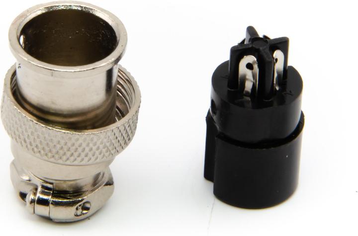 Immagine prodotto Purecrea GX16-4P Connettore 16 mm femmina per il montaggio dei cavi