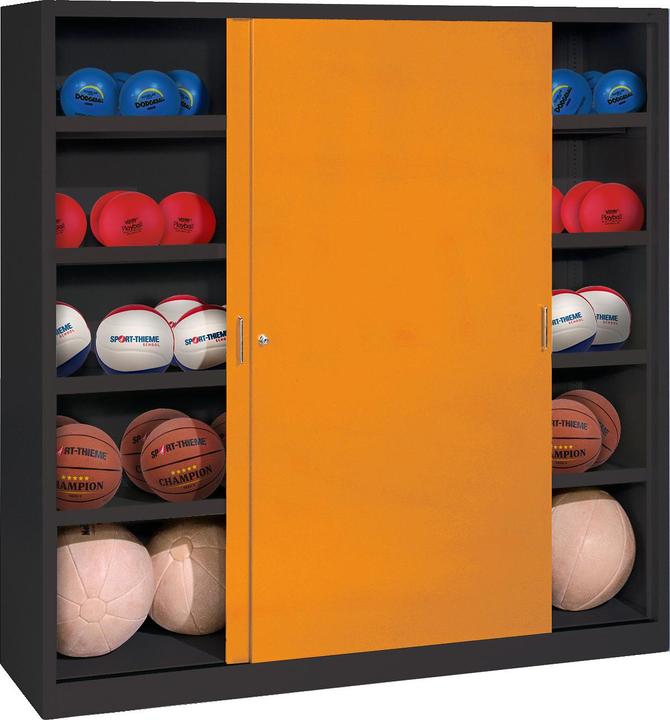 Produktbild C+P Ballschrank (HxBxT: 195x120x50 cm, mit Vollblech-Schiebetüren, Typ 4)