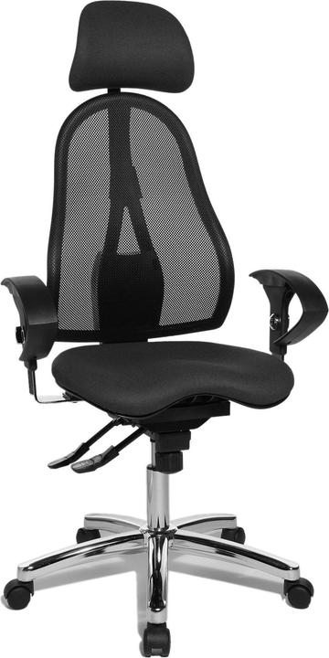 Topstar Bürostuhl Sitness 45, ST99U L52X anthrazit, schwarz, chrom Stoff
