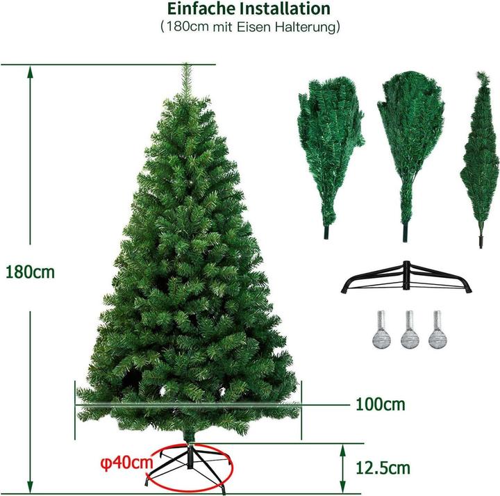 Produktbild Cbx 100 Stück Weihnachtskugeln Rot Grün Gold (100 -teilig)