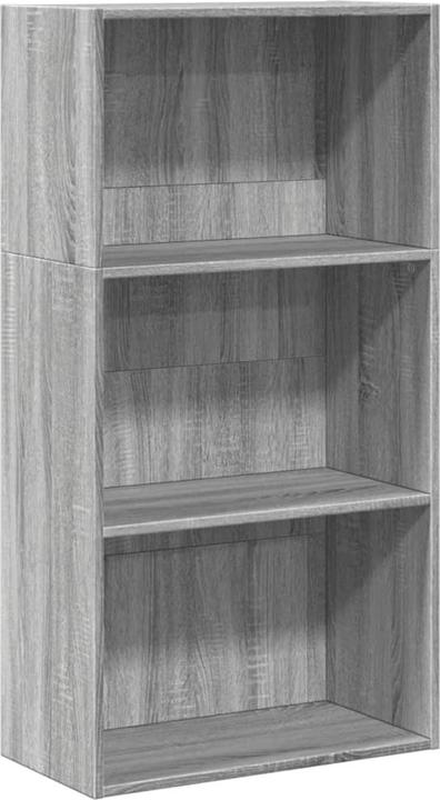 Actual product image VidaXL Bücherregal Regal Standregal Büroregal Aufbewahrungsregal Grau Sonoma (60 x 30 x 114 cm)