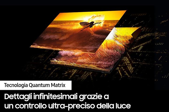 Actual product image Samsung Series 8 TV QE65QN85CATXZT Neo QLED 4K, Smart TV 65' Neural Quantum 4K Processor, Dolby Atm (65", QN85C, NeoQLED, 4K)