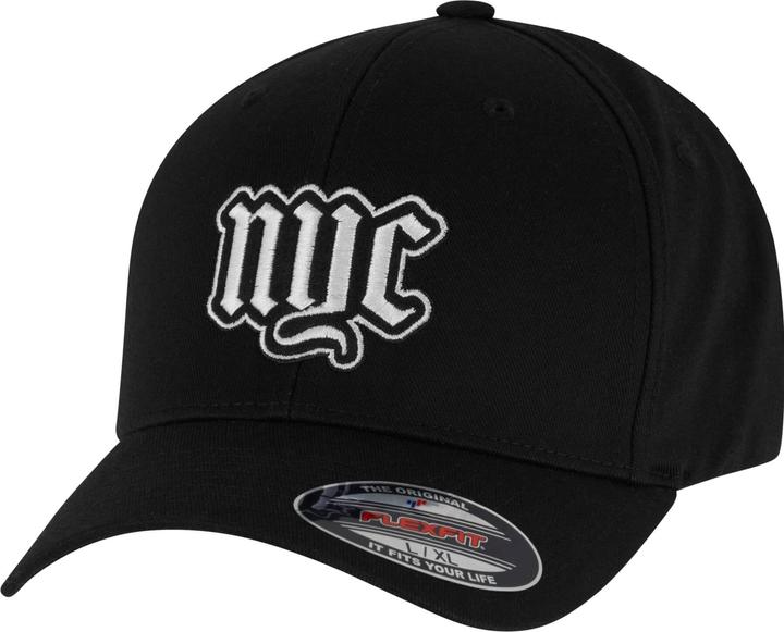 Produktbild Flexfit NYC Old English Wording Patch Wooly Combed Cap - 186925 (XL)