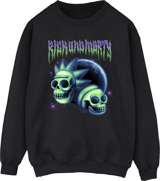 Actual product image Rick And Morty Mens Space Skull Sweatshirt (L)