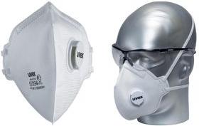 Produktbild Uvex Safety silv-Air class.3310 8763310 Feinstaubmaske mit Ventil FFP3 15 St. DIN (FFP3, 15 x)