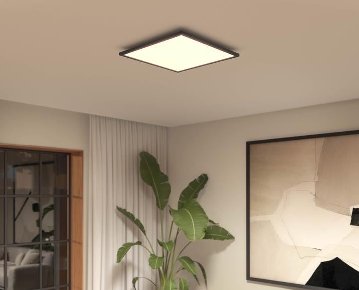 Actual product image Philips Hue White Amb. Aurelle Panel Light 60x60cm black (3750 lm)