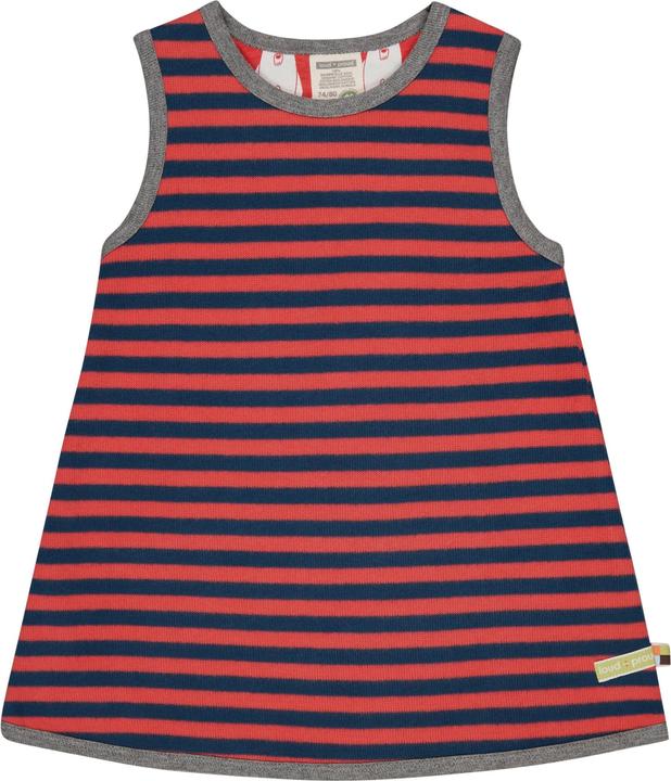 Actual product image loud + proud Dress striped melon/ (86, 90, 92)