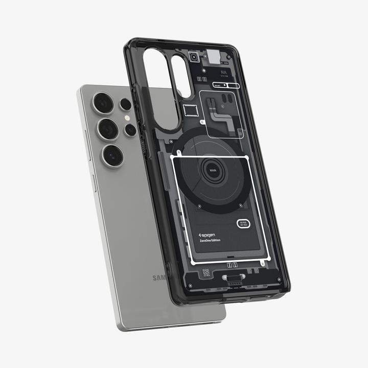 Actual product image Spigen Ultra Hybrid Mag Case for Samsung Galaxy S25 Ultra Zero One - Black (Samsung Galaxy S25 Ultra)