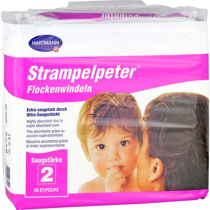Produktbild IVF Hartmann Flockenwindeln Saugstärke 2 (Gr. 2, Tragepack, 56 Stück)