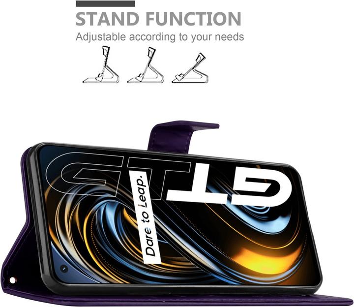 Productafbeelding Cadorabo Bloem Boek hoesje voor Realme GT / GT Neo 2T / Q3 PRO (Realme GT Neo 2T, Realme Q3 Pro 5G)